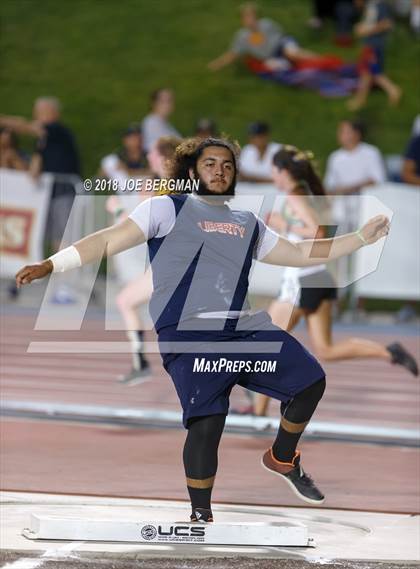 Thumbnail 1 in CIF State Track and Field Championships (Boys Shot Put Finals) photogallery.