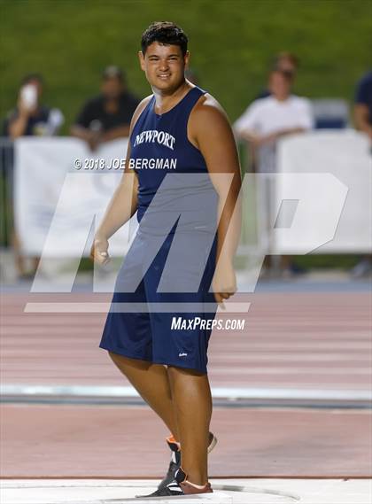 Thumbnail 1 in CIF State Track and Field Championships (Boys Shot Put Finals) photogallery.