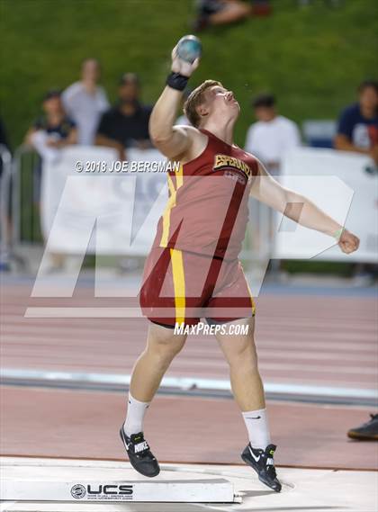 Thumbnail 3 in CIF State Track and Field Championships (Boys Shot Put Finals) photogallery.