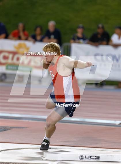Thumbnail 1 in CIF State Track and Field Championships (Boys Shot Put Finals) photogallery.
