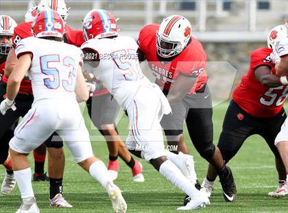 Thumbnail 2 in Charlotte Catholic vs. South Mecklenburg (Charlotte Kickoff Night) photogallery.