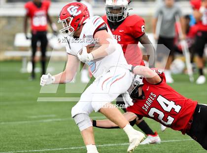 Thumbnail 2 in Charlotte Catholic vs. South Mecklenburg (Charlotte Kickoff Night) photogallery.