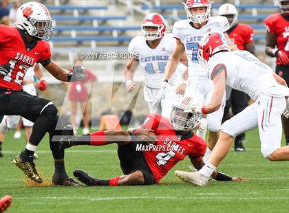 Thumbnail 1 in Charlotte Catholic vs. South Mecklenburg (Charlotte Kickoff Night) photogallery.