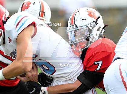 Thumbnail 1 in Charlotte Catholic vs. South Mecklenburg (Charlotte Kickoff Night) photogallery.