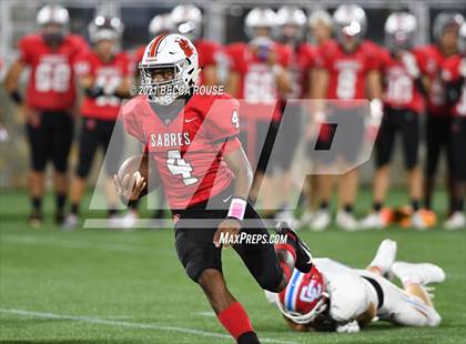 Thumbnail 3 in Charlotte Catholic vs. South Mecklenburg (Charlotte Kickoff Night) photogallery.