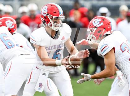 Thumbnail 1 in Charlotte Catholic vs. South Mecklenburg (Charlotte Kickoff Night) photogallery.