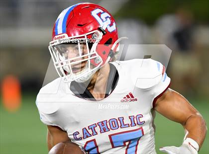 Thumbnail 1 in Charlotte Catholic vs. South Mecklenburg (Charlotte Kickoff Night) photogallery.