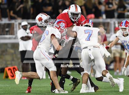 Thumbnail 1 in Charlotte Catholic vs. South Mecklenburg (Charlotte Kickoff Night) photogallery.