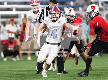 Thumbnail 2 in Charlotte Catholic vs. South Mecklenburg (Charlotte Kickoff Night) photogallery.