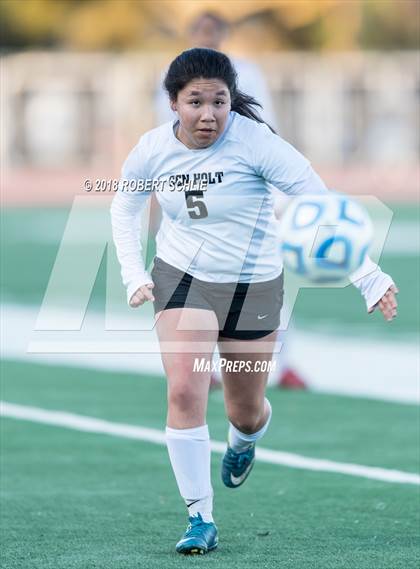 Thumbnail 3 in Golden Sierra vs. Ben Holt College Prep Academy (CIF SJS D7 Final) photogallery.