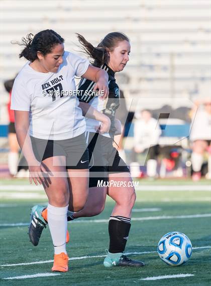 Thumbnail 3 in Golden Sierra vs. Ben Holt College Prep Academy (CIF SJS D7 Final) photogallery.