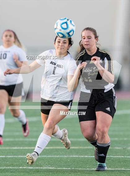 Thumbnail 2 in Golden Sierra vs. Ben Holt College Prep Academy (CIF SJS D7 Final) photogallery.