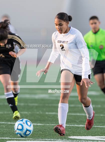 Thumbnail 1 in Golden Sierra vs. Ben Holt College Prep Academy (CIF SJS D7 Final) photogallery.