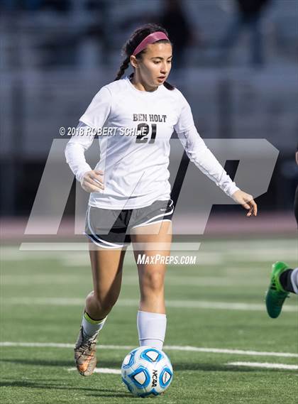 Thumbnail 1 in Golden Sierra vs. Ben Holt College Prep Academy (CIF SJS D7 Final) photogallery.