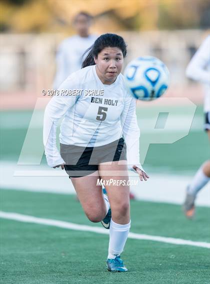 Thumbnail 2 in Golden Sierra vs. Ben Holt College Prep Academy (CIF SJS D7 Final) photogallery.