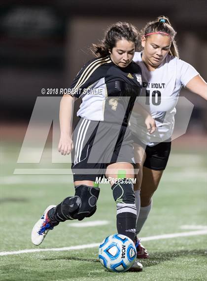 Thumbnail 1 in Golden Sierra vs. Ben Holt College Prep Academy (CIF SJS D7 Final) photogallery.