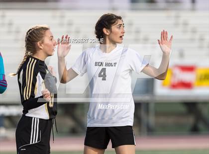 Thumbnail 2 in Golden Sierra vs. Ben Holt College Prep Academy (CIF SJS D7 Final) photogallery.