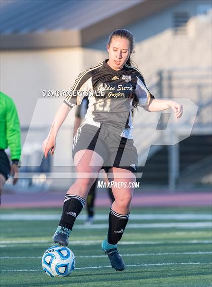 Thumbnail 1 in Golden Sierra vs. Ben Holt College Prep Academy (CIF SJS D7 Final) photogallery.