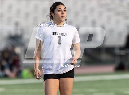 Thumbnail 3 in Golden Sierra vs. Ben Holt College Prep Academy (CIF SJS D7 Final) photogallery.