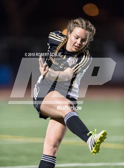 Thumbnail 1 in Golden Sierra vs. Ben Holt College Prep Academy (CIF SJS D7 Final) photogallery.