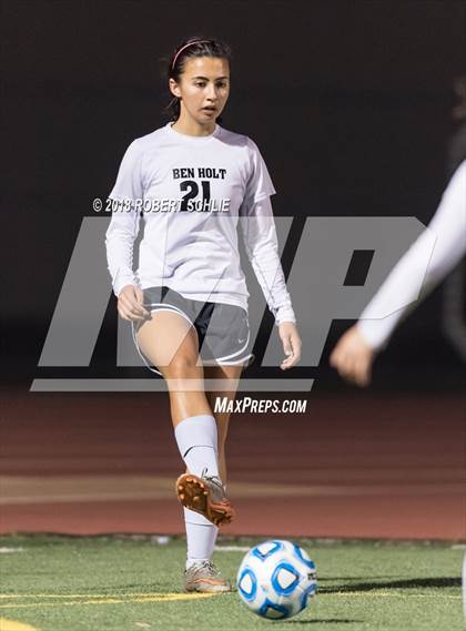 Thumbnail 3 in Golden Sierra vs. Ben Holt College Prep Academy (CIF SJS D7 Final) photogallery.