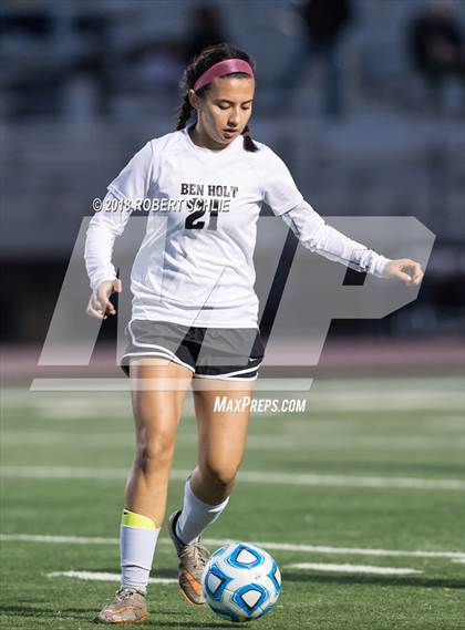 Thumbnail 2 in Golden Sierra vs. Ben Holt College Prep Academy (CIF SJS D7 Final) photogallery.