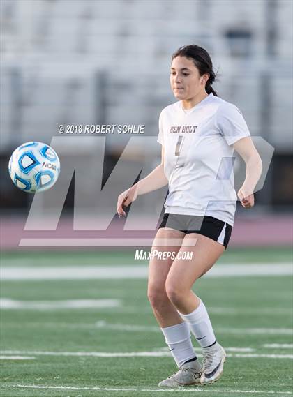 Thumbnail 3 in Golden Sierra vs. Ben Holt College Prep Academy (CIF SJS D7 Final) photogallery.