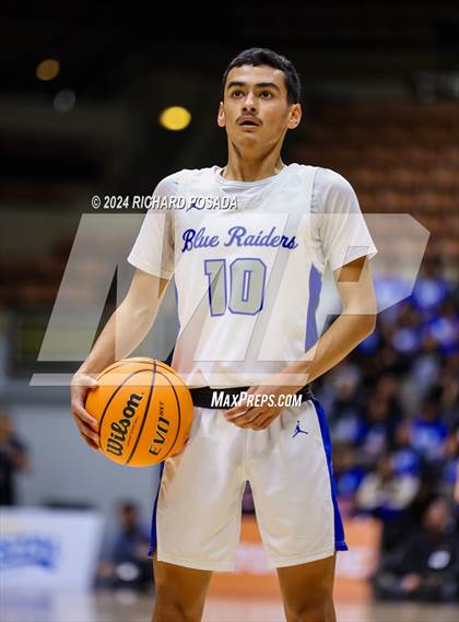 Thumbnail 1 in Strathmore @ Caruthers (CIF CS Boys Basketball Championships D VI) photogallery.