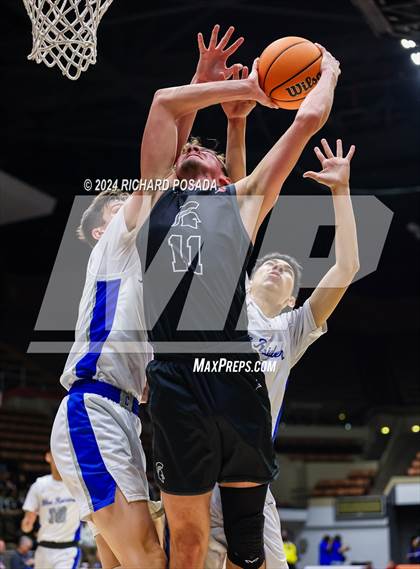 Thumbnail 2 in Strathmore @ Caruthers (CIF CS Boys Basketball Championships D VI) photogallery.