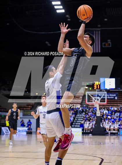 Thumbnail 3 in Strathmore @ Caruthers (CIF CS Boys Basketball Championships D VI) photogallery.