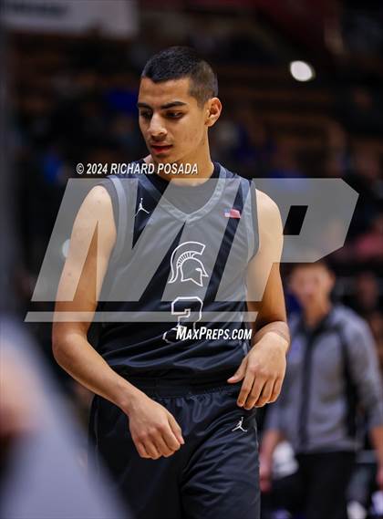 Thumbnail 2 in Strathmore @ Caruthers (CIF CS Boys Basketball Championships D VI) photogallery.