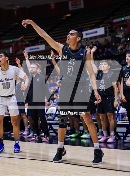 Thumbnail 3 in Strathmore @ Caruthers (CIF CS Boys Basketball Championships D VI) photogallery.