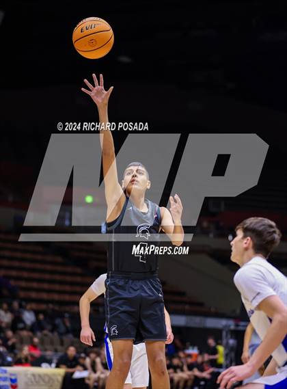 Thumbnail 1 in Strathmore @ Caruthers (CIF CS Boys Basketball Championships D VI) photogallery.