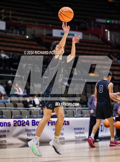 Thumbnail 3 in Strathmore @ Caruthers (CIF CS Boys Basketball Championships D VI) photogallery.