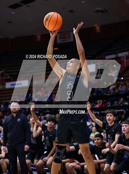 Thumbnail 3 in Strathmore @ Caruthers (CIF CS Boys Basketball Championships D VI) photogallery.