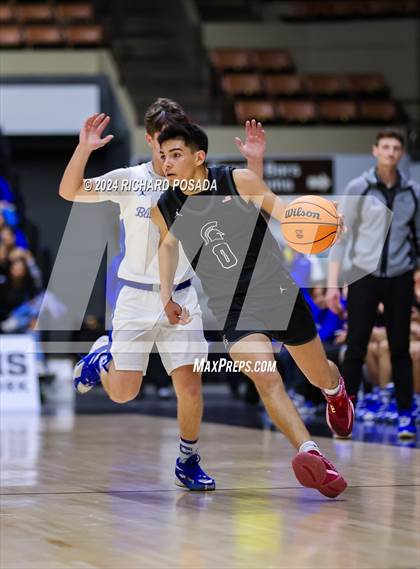 Thumbnail 2 in Strathmore @ Caruthers (CIF CS Boys Basketball Championships D VI) photogallery.
