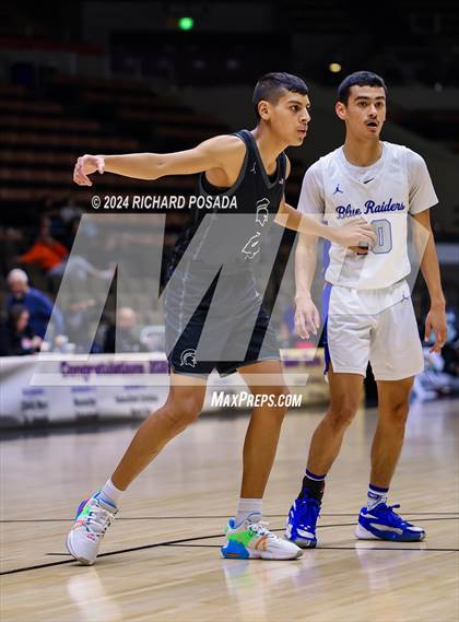 Thumbnail 3 in Strathmore @ Caruthers (CIF CS Boys Basketball Championships D VI) photogallery.