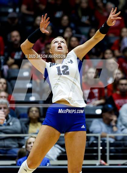 Thumbnail 2 in Pearland Dawson vs. Northwest Nelson (UIL Volleyball 6A D1 Final) photogallery.
