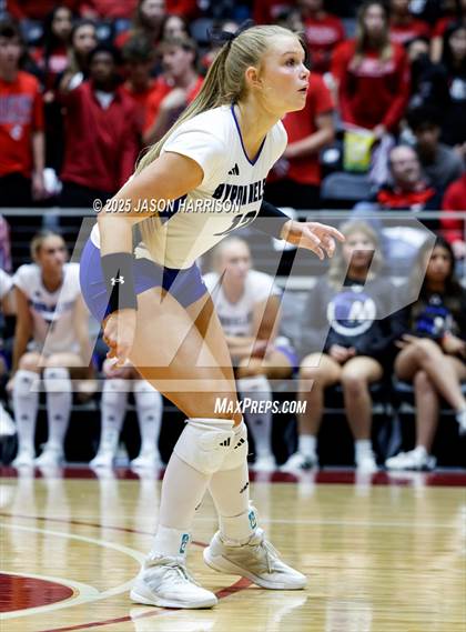 Thumbnail 2 in Pearland Dawson vs. Northwest Nelson (UIL Volleyball 6A D1 Final) photogallery.