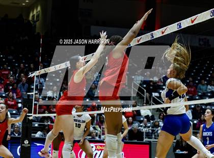 Thumbnail 2 in Pearland Dawson vs. Northwest Nelson (UIL Volleyball 6A D1 Final) photogallery.