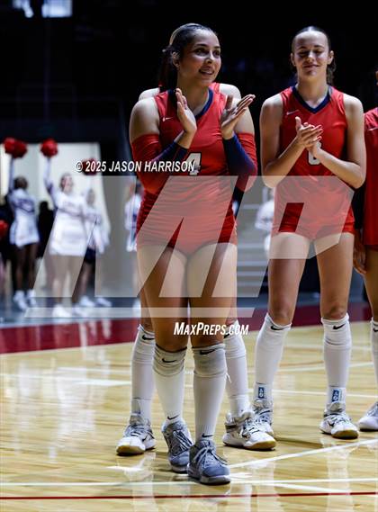 Thumbnail 3 in Pearland Dawson vs. Northwest Nelson (UIL 6A D1 Volleyball Final) photogallery.