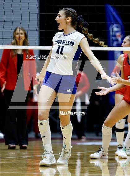 Thumbnail 2 in Pearland Dawson vs. Northwest Nelson (UIL Volleyball 6A D1 Final) photogallery.