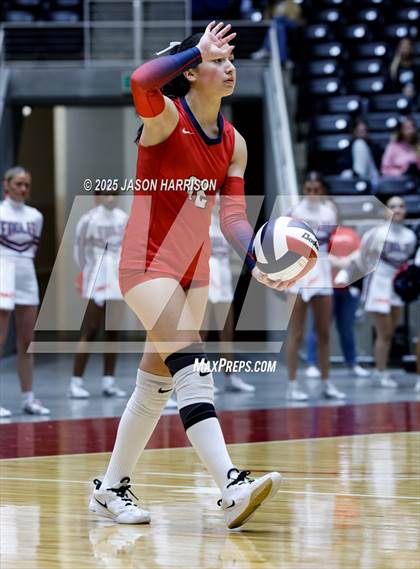 Thumbnail 1 in Pearland Dawson vs. Northwest Nelson (UIL Volleyball 6A D1 Final) photogallery.