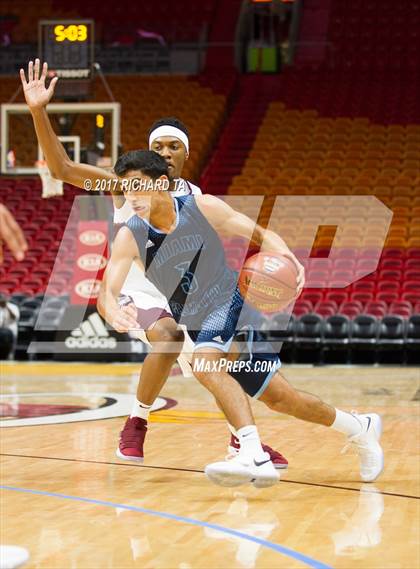 Thumbnail 3 in Palmetto vs. Norland (HoopHall Miami Invitational) photogallery.