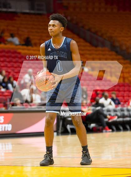 Thumbnail 1 in Palmetto vs. Norland (HoopHall Miami Invitational) photogallery.