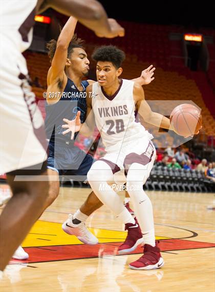 Thumbnail 3 in Palmetto vs. Norland (HoopHall Miami Invitational) photogallery.