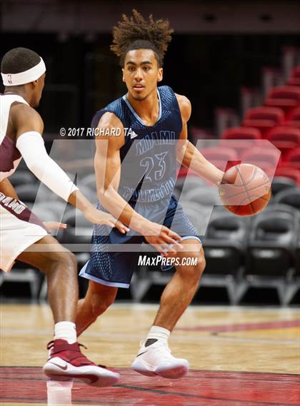 Thumbnail 1 in Palmetto vs. Norland (HoopHall Miami Invitational) photogallery.