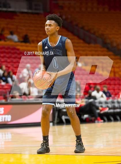 Thumbnail 3 in Palmetto vs. Norland (HoopHall Miami Invitational) photogallery.