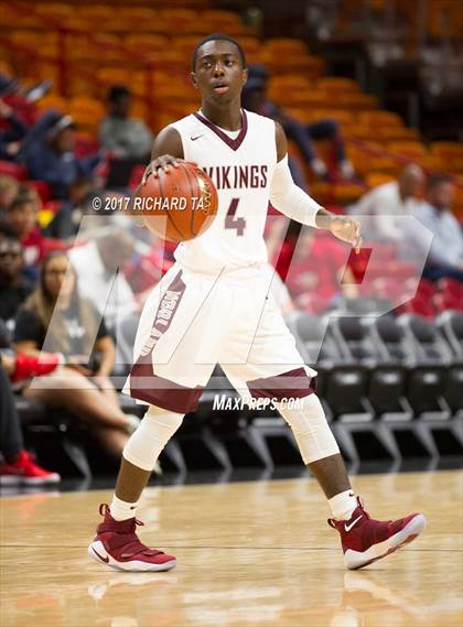 Thumbnail 3 in Palmetto vs. Norland (HoopHall Miami Invitational) photogallery.