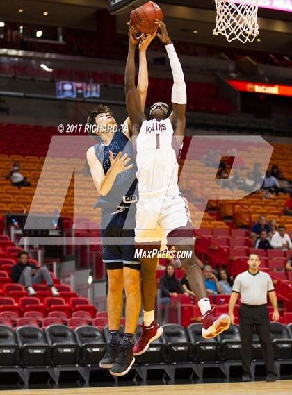 Thumbnail 3 in Palmetto vs. Norland (HoopHall Miami Invitational) photogallery.